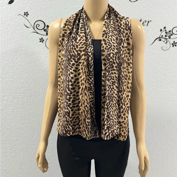 Animal Print Rectangular Scarf - Picture 3 of 4